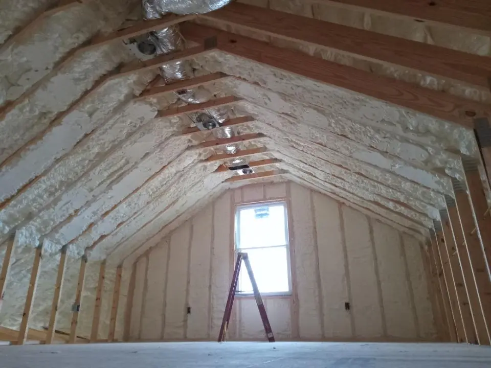Spray foam roofing application for Crawl Space Insulation project in Westchester